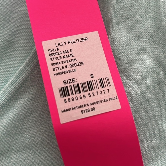 Lilly Pulitzer Edina Sweater - Whisper Blue - size S - Picture 2 of 2